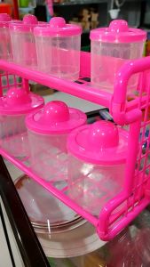 TEMPAT WADAH BUMBU RAK PLASTIK 2 SUSUN MONACO