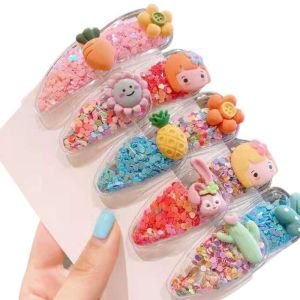 (LOLI-JKT) AK-21 JEPIT RAMBUT LUCU ANAK BANYAK MOTIF DAPAT 1PAPAN 5PCS
