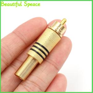 Beautiful 10pcs RCA Connector Male Jack Plug Audio Vedio Welding Red Black