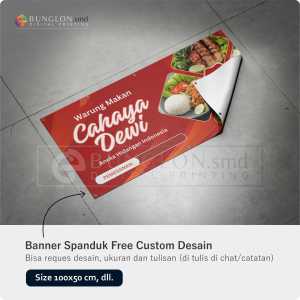 PRINT CETAK SPANDUK BANNER WARUNG MAKAN FREE DESAIN