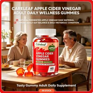 Buy 2and get 1freeCareleaf 1000mg Apple Cider Vinegar Gummies Gut Metabolic Balance