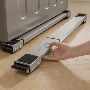 COOLCELLS With Wheels Refrigerator Stand Extendable Non-slip Mobile Roller Bracket Effortless Carry Durable Heavy Duty Stand Bathroom