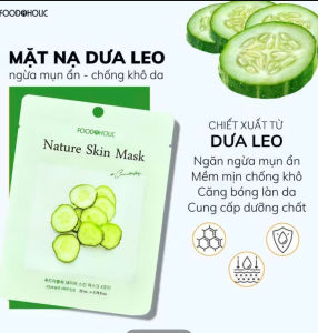 Combo 5 Miếng Mặt Nạ Dưỡng Da Cấp Ẩm Dưỡng Ẩm Foodaholic Dưỡng Da Natural Skin Mask 23ml