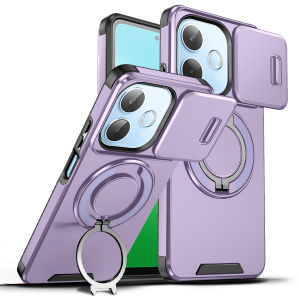 Armor Funda For OPPO A5 Pro 5G Lens Protection Shockproof Phone Case for OppoA5 A5Pro 5G Car Magnetic Ring Holder Back Cover