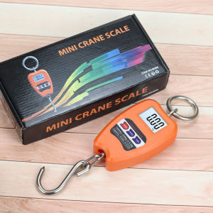 Convenient hanging scale Mini LCD Digital 300kg Portable Industrial Electronic Heavy Duty Weight Hook Crane Hanging Scale Blue orange 300kg Portable Electronic Digital Scale Heavy Duty Industrial Crane Scale with Hook Hanging Scale