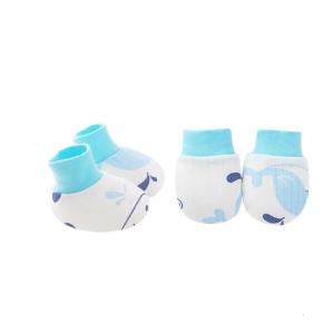Cotton Gloves and Footwear Newborns Mittens Baby Mittens Toddler Mitts for Baby No Scratch Mittens Socks Set Breathable
