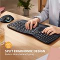 Protoarc EK01 Wireless Keyboard Rechargeable Bluetooth Ergonomic Backlit Ergo Split Keyboards With Wrist Rest. 