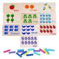 Montessori Peg Board Toys Math Board Game with Various Learning Cards Educational Preschool Blocks Preschool Learning Board Games for Kids and Adults classic. 