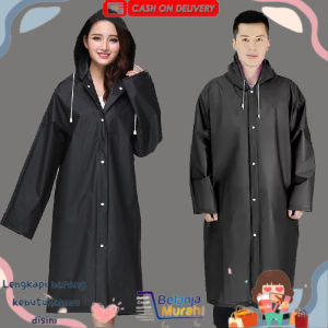 READY BISA COD - Jas Hujan Kerudung Pria Wanita Baju Ponco 100% Waterproof Anti Air Panjang Ringan Nyaman Berkualitas - JAS HUJAN KOREA - JAS HUJAN ESTETIK - JAS HUJAN FASHION - JAS HUJAN TRANSPARAN - JAS HUJAN MURAH