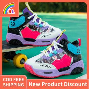 Basketball shoes for kids boys high top sneakers outdoors sports shoes for kids size 28-39