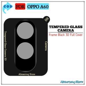 Tempered Glass Camera Oppo A3 Pro A3 NFC A3X 4G A3X 5G A60 Anti Gores Camera Full Cover Frame Black