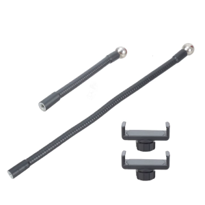 Adjustable 360 Flexible Metal Hose Phone Mount Stand 1/4 Female Thread Ball Socket For Live Streaming Tripod Accessories