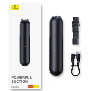 Baseus Máy hút bụi ô tô cầm tay 4000Pa có đèn led-INTL