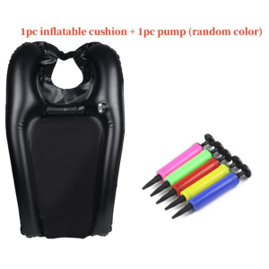 PVC Inflatable Shampoo Basin Beauty Salon Portable Shampoo Pad Hair Washing Sink Cushion Neck Pillow