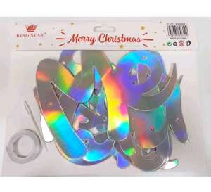 Merry Christmas Bunting Banner Party Decoration Banner Party Needs in Red Green Gold Silver Colors
