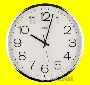 JAM DINDING DIAMETER 32 CM MERK SAKANA 081