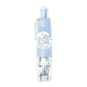 538TD Refillable Cartoon Press-On Dot Glue Stationery Pen Style Cartoon Double-sided Tape Correction Tape Glue Tape Transparent Head Roller Glue Tape Office