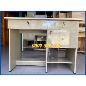 [HỎA TỐC HCM] Bàn làm việc ván ép okal kem - bàn văn phòng giá rẻ ngang 1m