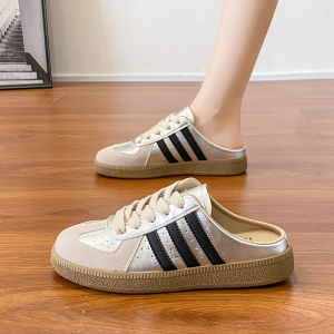 Free Shipping Baotou Half-Slipper WomenS Outdoor Wear New Spring And Summer Style Lazy WomenS Casual White Shoes Without Heels