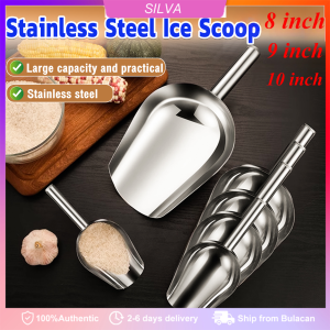 Stainless Steel Ice Scoop Bar Buffet Commercial Ice Cream Crushed Shovel Candy Sugar Scooper Kitchen Tool Food Flour Candy Scoop
