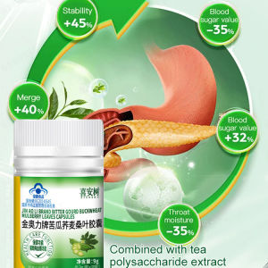 Bitter gourd buckwheat mulberry leaf capsule Auxiliary hypoglycemic