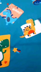 3in1 CANADIAN COTTON BEDSHEET DINO