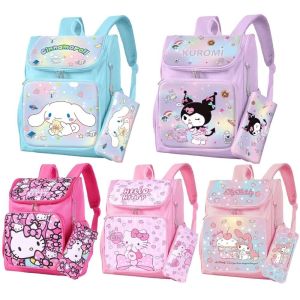 ENCOUNT Cinnamoroll Sanrio Schoolbag Hello Kitty Adjustable Strap Computer Bag  Waterproof Shoulders Bag