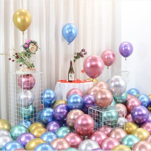 🔥SG LOCAL STOCK🔥12inch Chrome Confetti Balloon*Metallic Balloon*Party Supply*Birthday Balloon*Anniversary*New Year*Christmas*Wedding