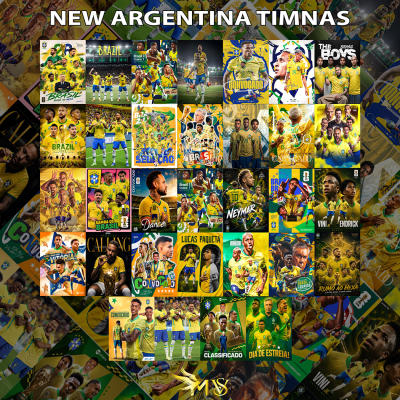 POSTER DINGDING AESTHETIC / POSTER BRASIL / POSTER BOLA / MURAH ISI 32 LEMBAR