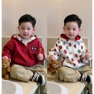 TPCO RED SPIDER REVERSIBLE JACKET EMROIRDED DESIGN 1-7YO