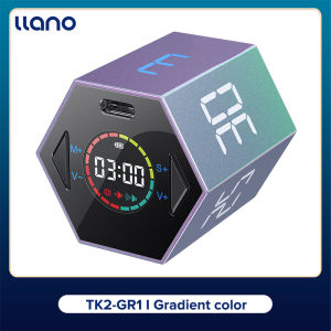 llano Ticktime Pomodoro Digital Cube Alarm Clock Visual Magnetic Flip Timer for Classroom/Study/Office/Home