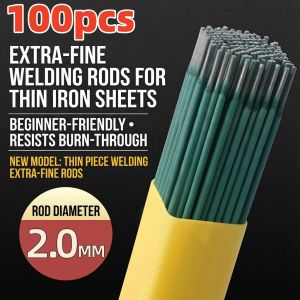 E6013 J422 Green Thin Welding Rod 2.0mm Electrodes AC DC for Galvanized Pipe Iron Angle Welding Rod