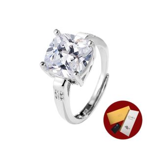 Diamcity  (Free Gra Certificate) Cincin Baru Moissanite Untuk Wanita