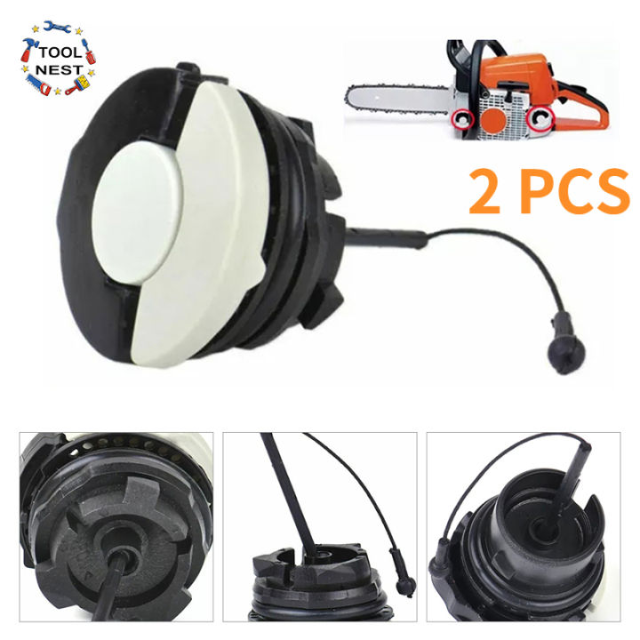 TOOLNEST 2 PCS /Set Fuel + Oil Cap Kit For Stihl MS181 MS260 MS381 ...