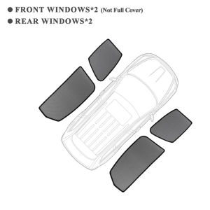 For Mitsubishi Eclipse Cross GK 2017-2024 Rear Side Window Sun Shade Car Sunshade Magnetic Front Windshield Mesh Curtain