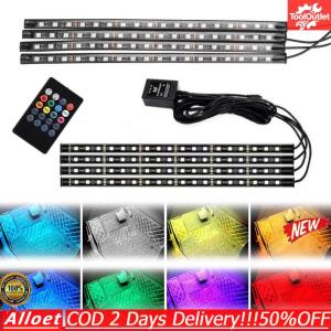 [Ready] 72 LEDs RGB Neon Interior Atmosphere Lights USB Port Under Dash Ambient Night Light for Cars Decor