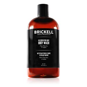 Brickell Mens Invigorating Body Wash for Men Deep Cleaning Shower Gel with Aloe Jojoba and Vitamin E Scented (Lemon Lime 16 oz)