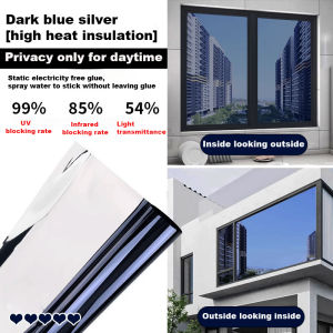 (PH In Stock) Black Window film Tint Opaque Glass Sticker Home Tint Sunscreen Insulating Film Shade