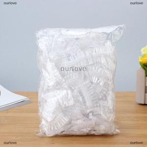 [COD] ourlove ที่ปิดหูแบบใช้แล้วทิ้ง100ชิ้นที่ปิดหูกันน้ำที่ปิดหูย้อมสีผมสีสดใสที่ปิดหูพลาสติก