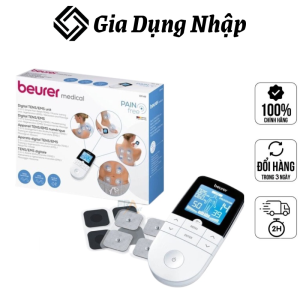 Máy Massage Xung Điện Beurer EM49 Máy Xung Điện Giúp Giảm Đau Mỏi Chống Căng Cơ Hiệu Quả 50 Chương Trình Thiết Kế Nhỏ Gọn Nhập Đức BH 12 Tháng
