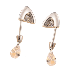 Fashionable Droplet Shaped Cartilage Piercing Earrings Cartilage Studs Lightweight Body For Daily Wear