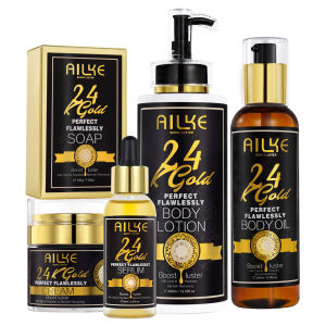 AILKE 24K Glod Flawlessly Whitening Skin Care Range Lighten Reduce Dark Spots Melanin Wrinkles Moisturize For Women & Men2026