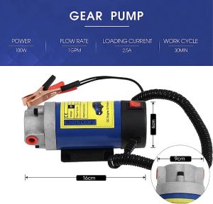12V Electric Car Engine Diesel Fuel Oil Pump Transfer Extractor Change Engine Oil Transfer Pump
