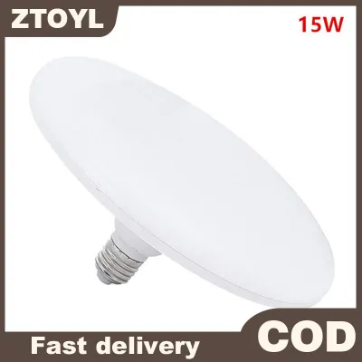 ZTOYL 220V LED bóng đèn E27 LED Đèn siêu sáng 15W UFO LED đèn trong nhà lạnh trắng chiếu sáng bảng đèn nhà để xe ánh sáng
