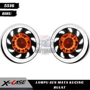 lampu sen tempel mata kucing fairing gasing running flash and white universal