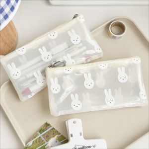 Sáng Tạo Thỏ Hộp Đựng Bút Hoạt Hình Dễ Thương Túi Bút Kawaii Dây Kéo Bút Chì Học Sinh Văn Phòng Phẩm Trường Vật Dụng Văn Phòng Quà Tặng