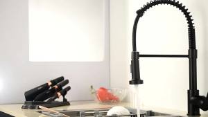 Golden Kitchen Faucet Pull Down Sprayer Nozzle Hot Cold Water Mixer Tap Single Handle Brass For Kitchen Sink Taps Crane