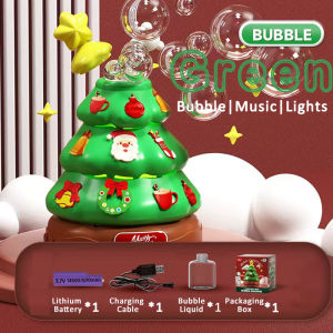 Dancing Sunflower Bubble Machine With Music Christmas Tree Bubble Machine For Party Christmas Gifts
