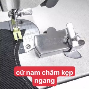 Cữ nam châm ngắn KẸP NGANG ĐUÔI CONG MẪU MỚI căn thẳng định hướng sản phẩm căn lề đường may dùng trong ngành may mặc(1 cái)