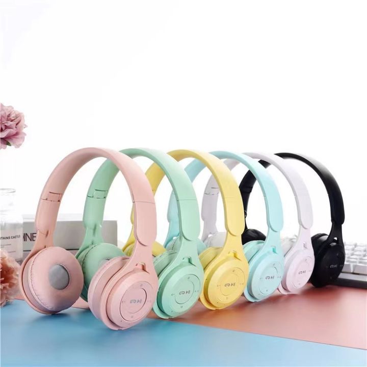 【OSO】Y08 Macaron Colors Wireless Bluetooth Headphones Headset